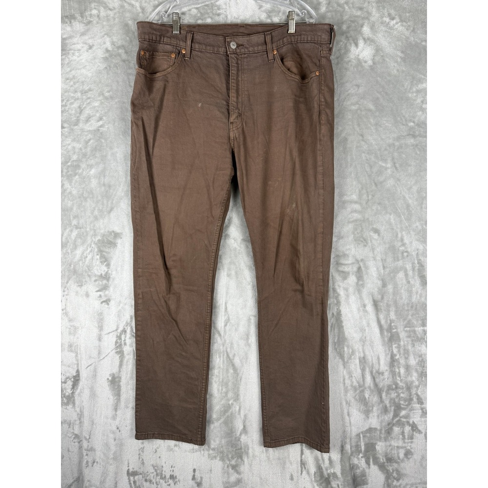 Levi Strauss 511 Brown Slim‎ Fit Jeans Men's Size 38x32
